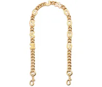 The Logo Schulterriemen mit Kette - Gold