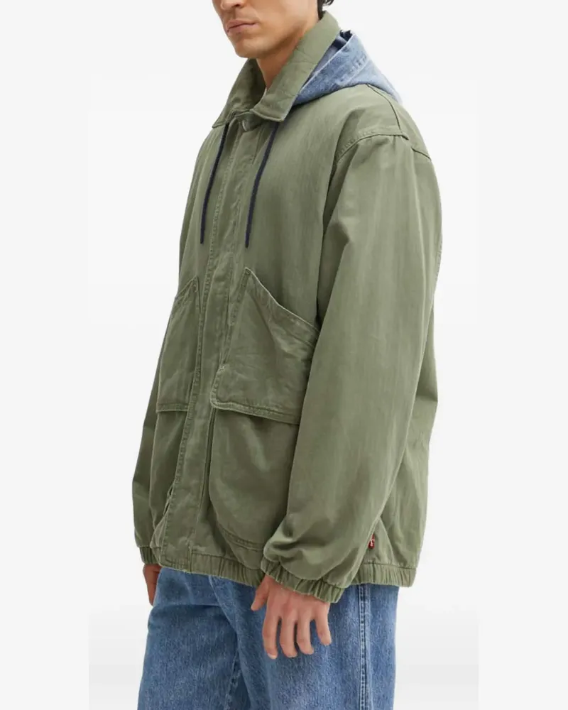 Levi's Kapuzenjacke mit Taschen - Grün Grün