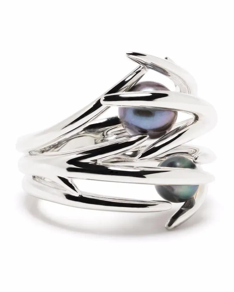 Shaun Leane Hook Ring mit Perle - Silber Silber