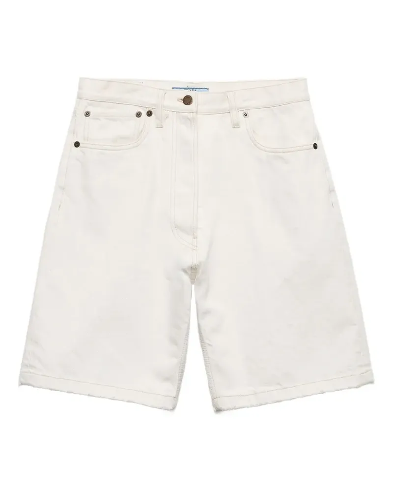 Prada old denim bermudas - Weiß Weiß