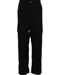 Boris Bidjan Saberi Straight-Leg-Hose mit Kordelzug Schwarz