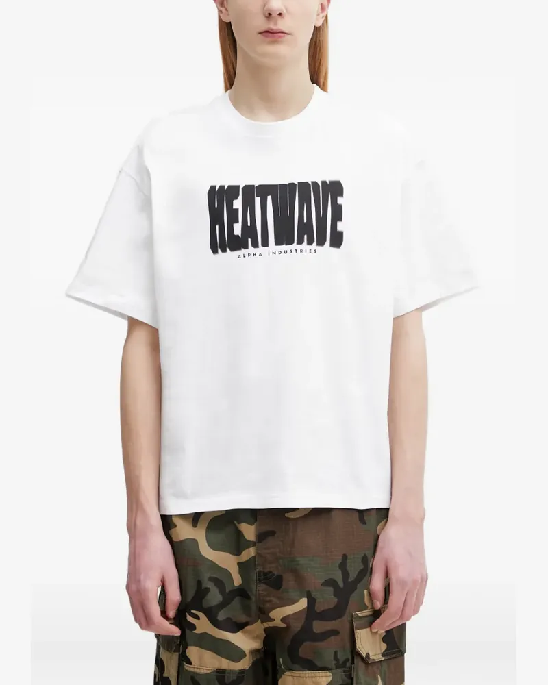 Alpha Industries Heatwave logo-print T-shirt - Weiß Weiß