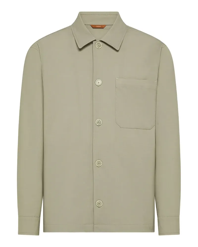CRUNA Cardiff chest-pocket shirt - Grün Grün