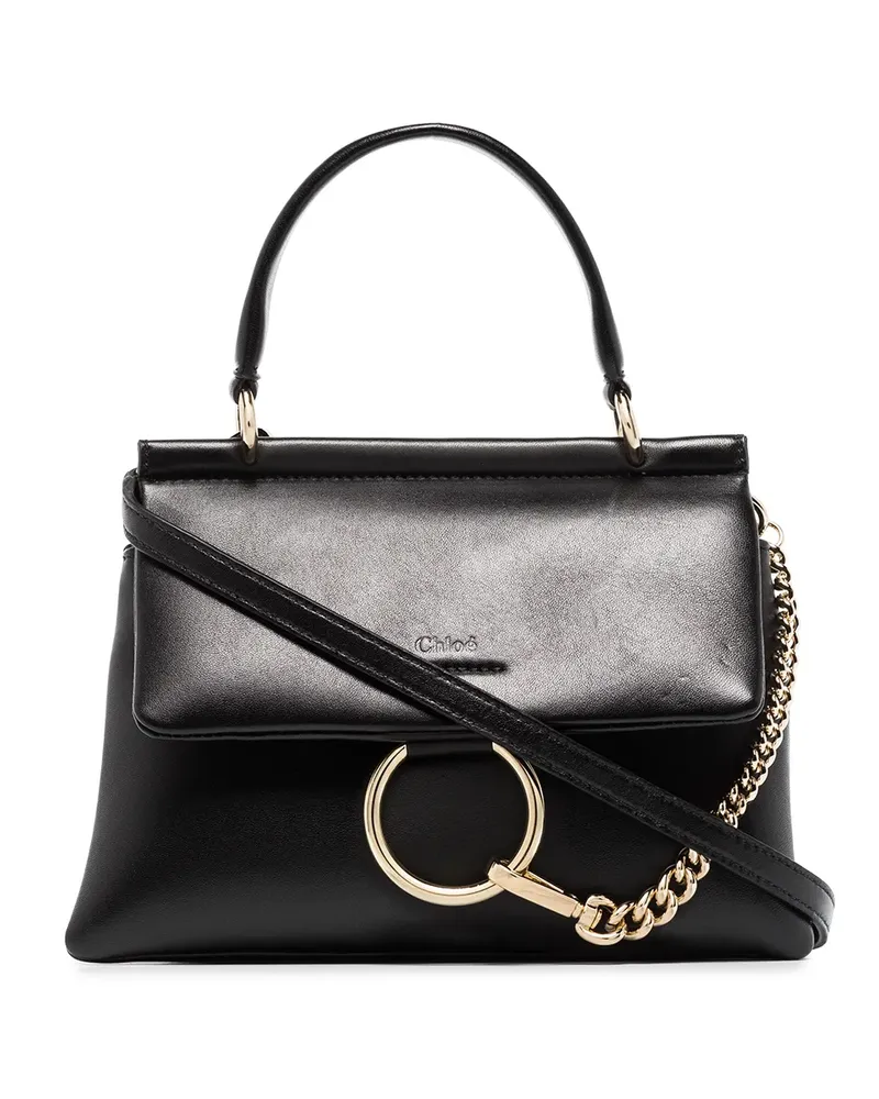 Chloé Mini Faye Schultertasche - Schwarz Schwarz