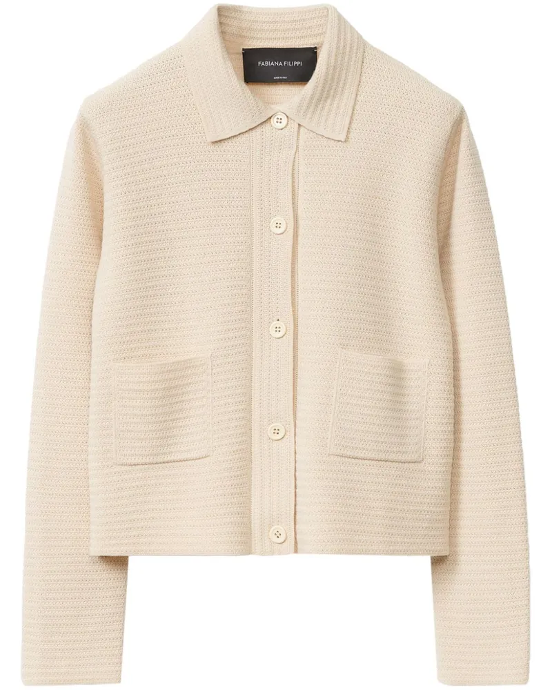 Fabiana Filippi Gehäkelter Cardigan - Nude Nude