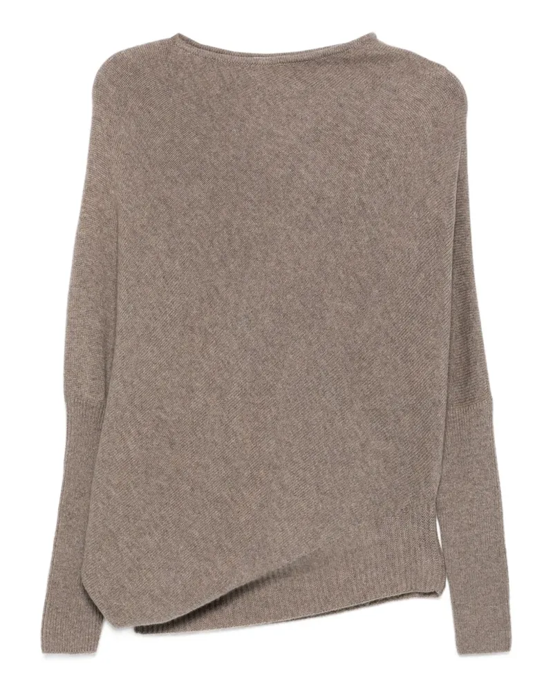 AGNONA Asymmetrischer Pullover - Nude Nude