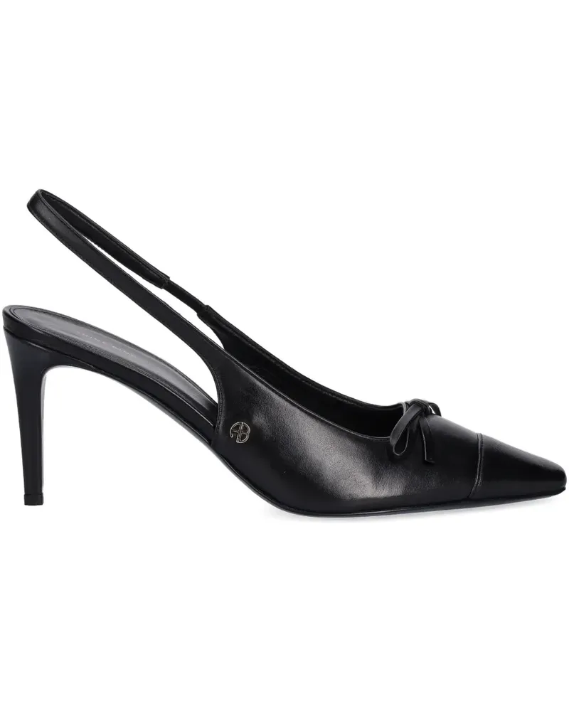 Anine Bing Freya Slingback-Pumps 80mm - Schwarz Schwarz