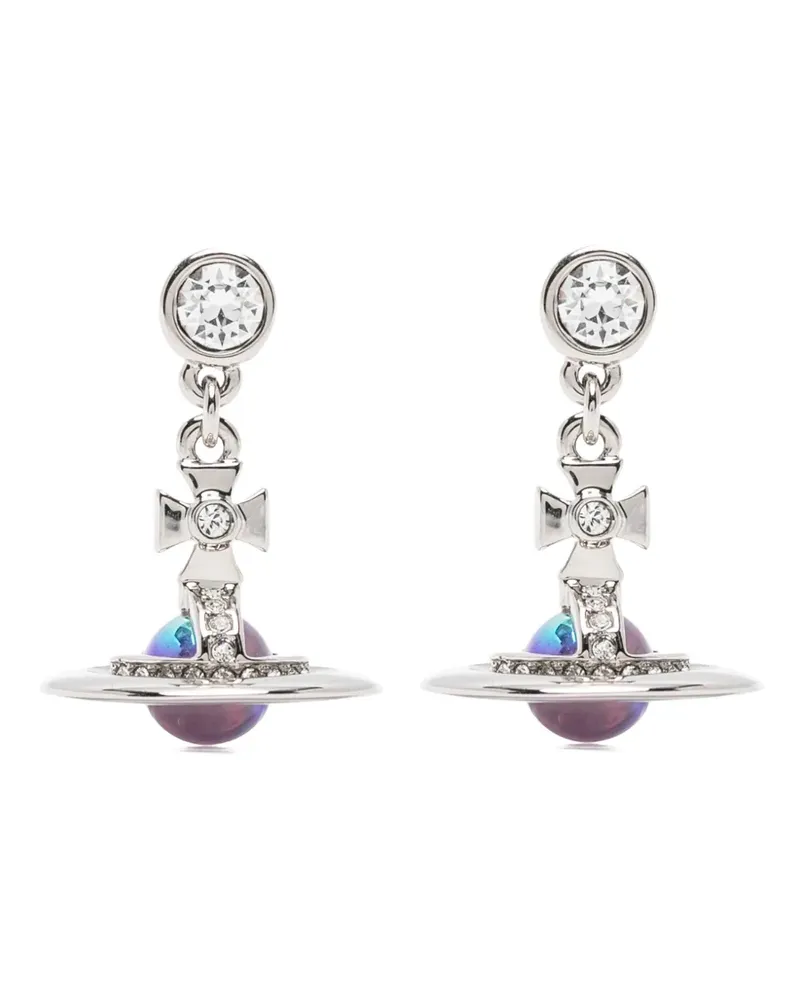 Vivienne Westwood New Petite Orb drop earrings - Silber Silber
