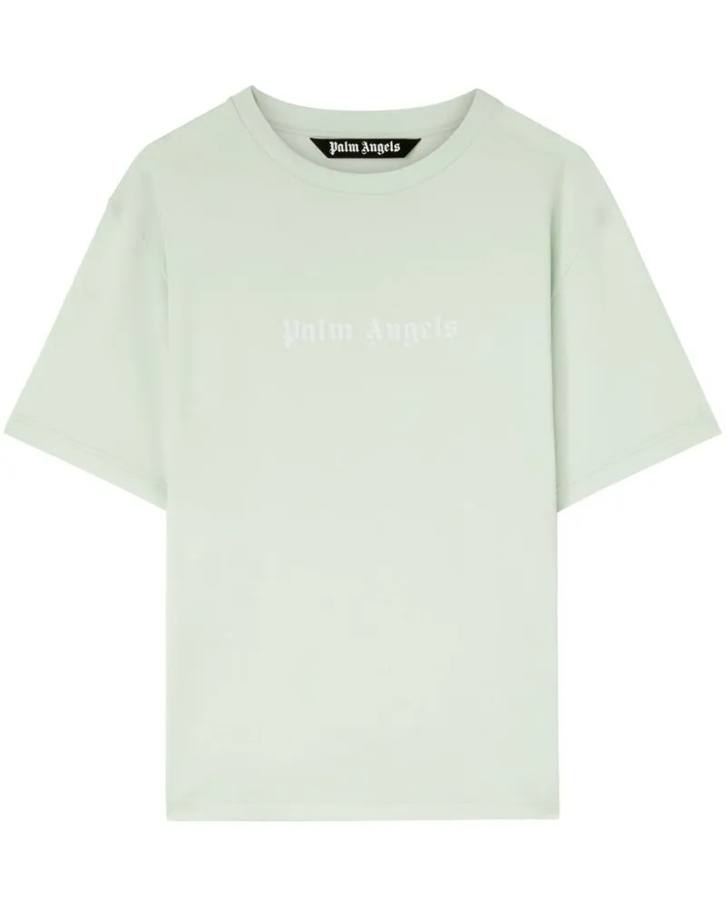 Palm Angels T-Shirt mit Logo-Print - Grün Grün