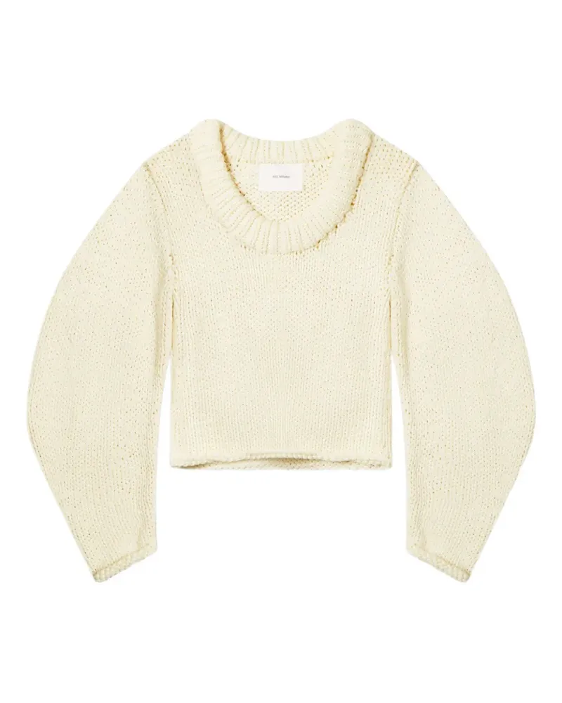 Axel Arigato Pullover mit Ballonärmeln - Weiß Weiß