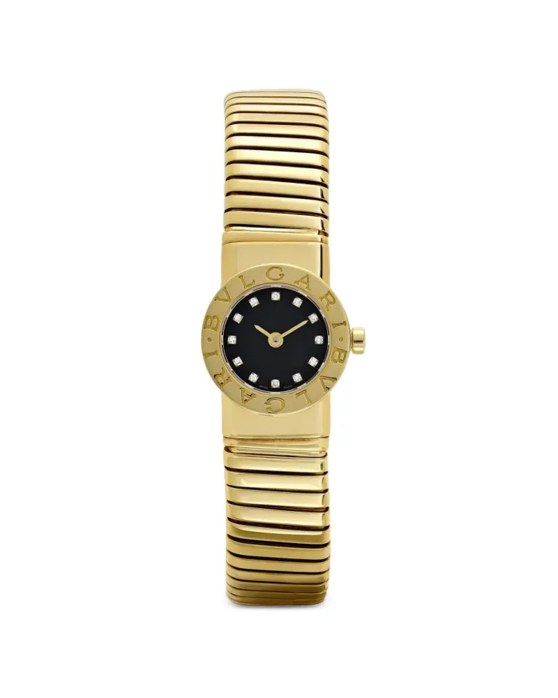 Bulgari Tubogas 1 Row 24mm - Schwarz Schwarz