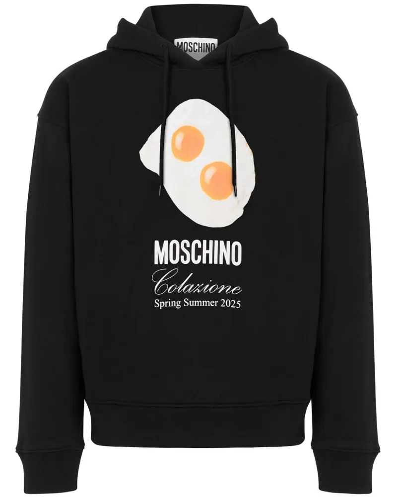 Moschino Hoodie mit Print - Schwarz Schwarz