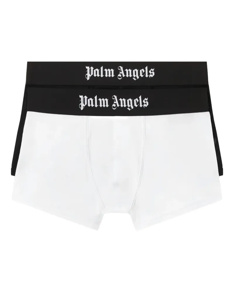 Palm Angels logo elastic-waist boxers (set of two) - Weiß Weiß