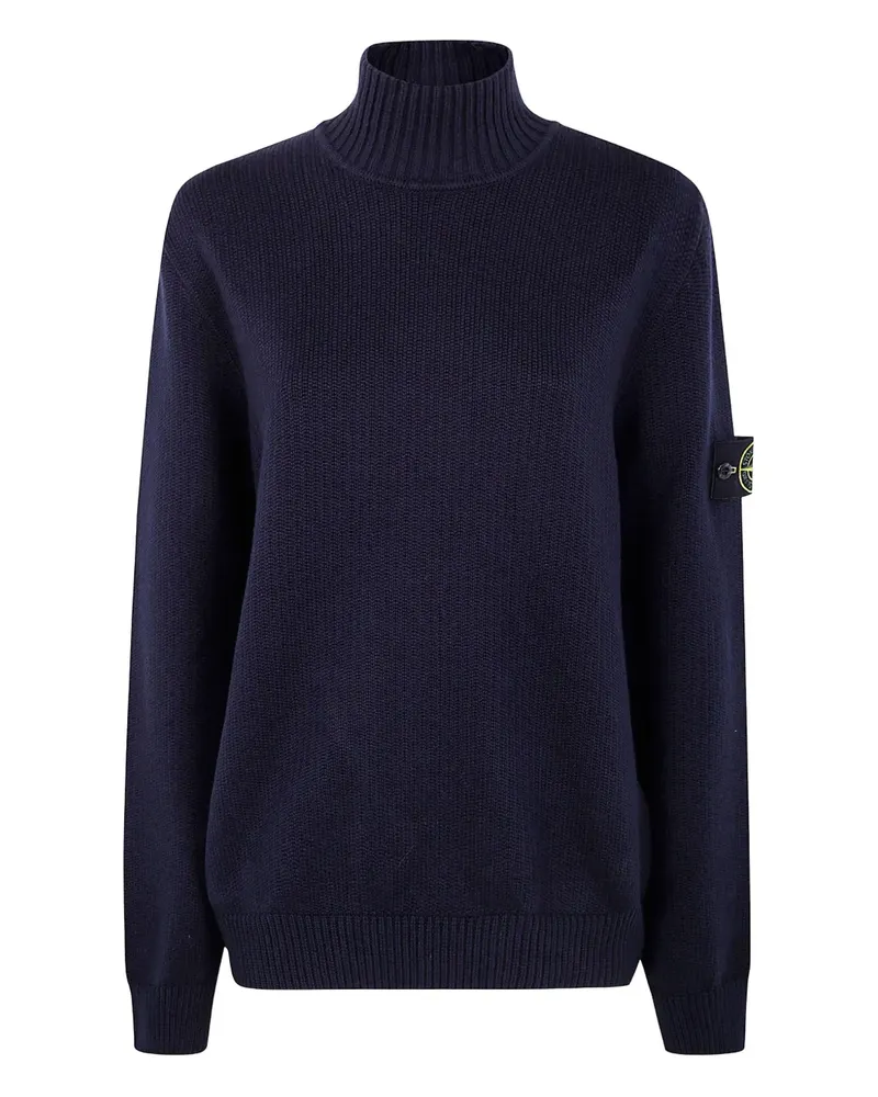 Stone Island Pullover mit Stehkragen - V0020 BLUE V0020
