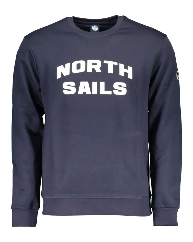 North Sails logo-print crew-neck sweatshirt - Blau Blau