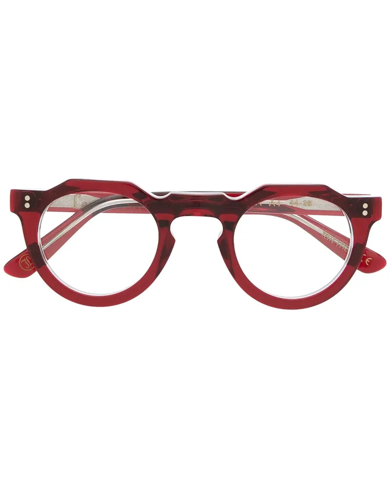 Lesca Runde Pica A4 Brille - Rot Rot