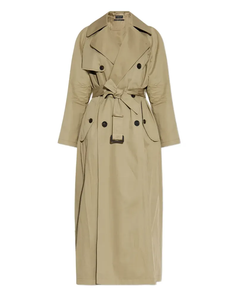 Balenciaga Trenchcoat mit Gürtel - Nude Nude