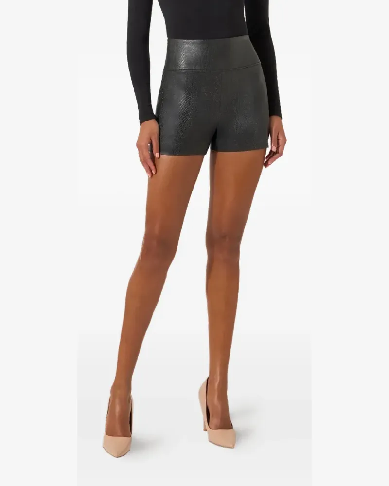 Wolford Shorts mit Schlangenleder-Effekt - Schwarz Schwarz