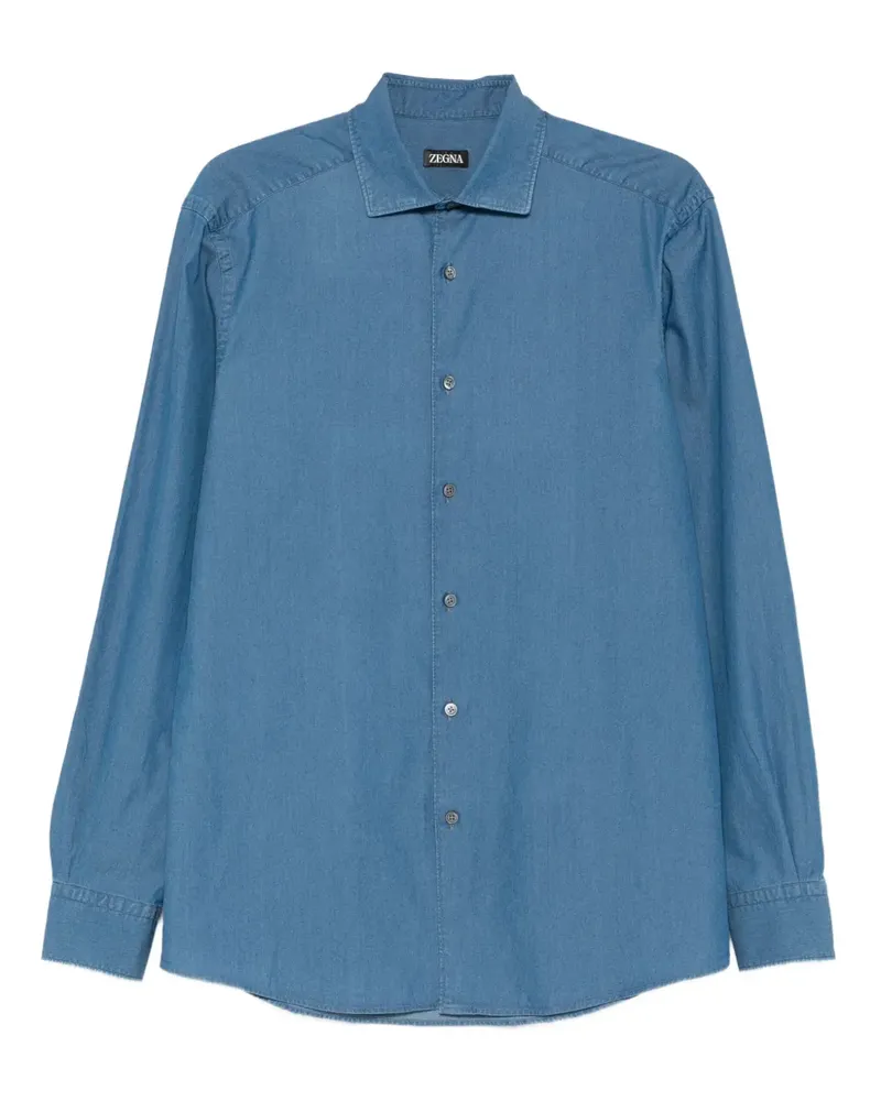 Ermenegildo Zegna Klassisches Hemd - Blau Blau