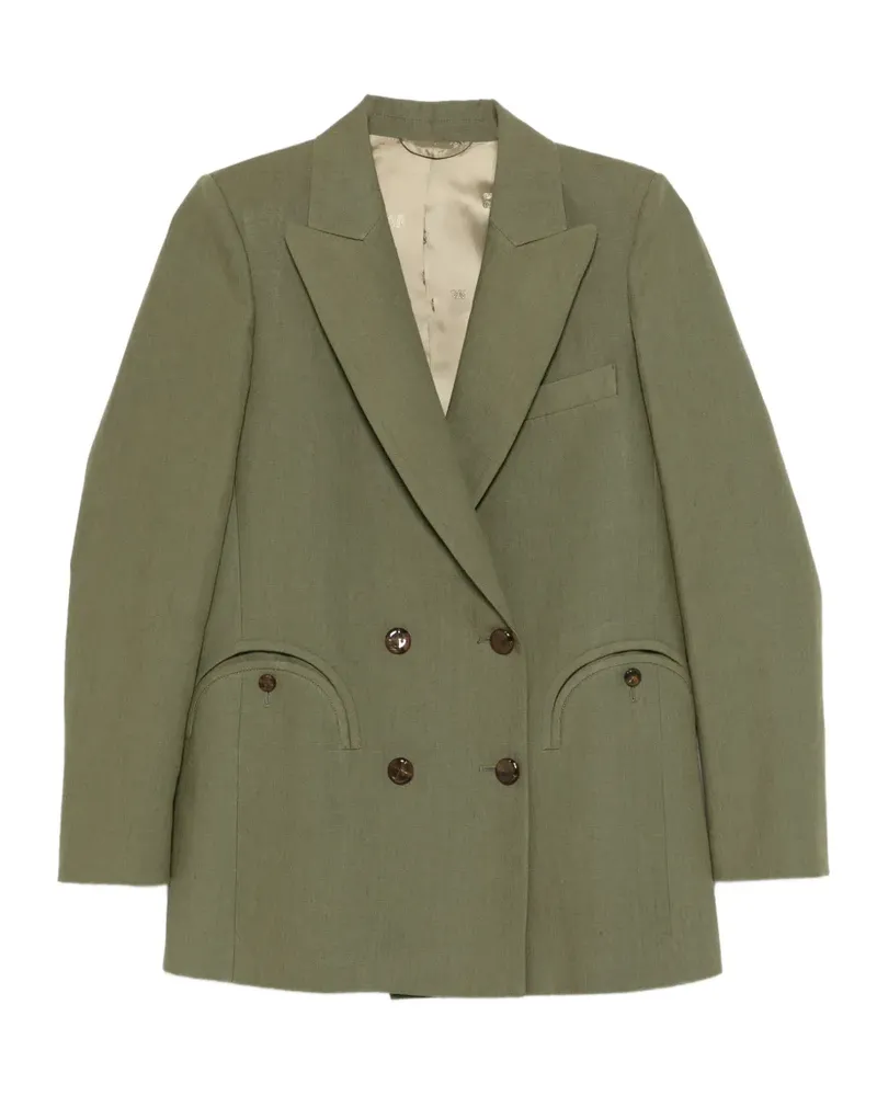 Blazé Milano Midday double-breasted pocket blazer - Grün Grün