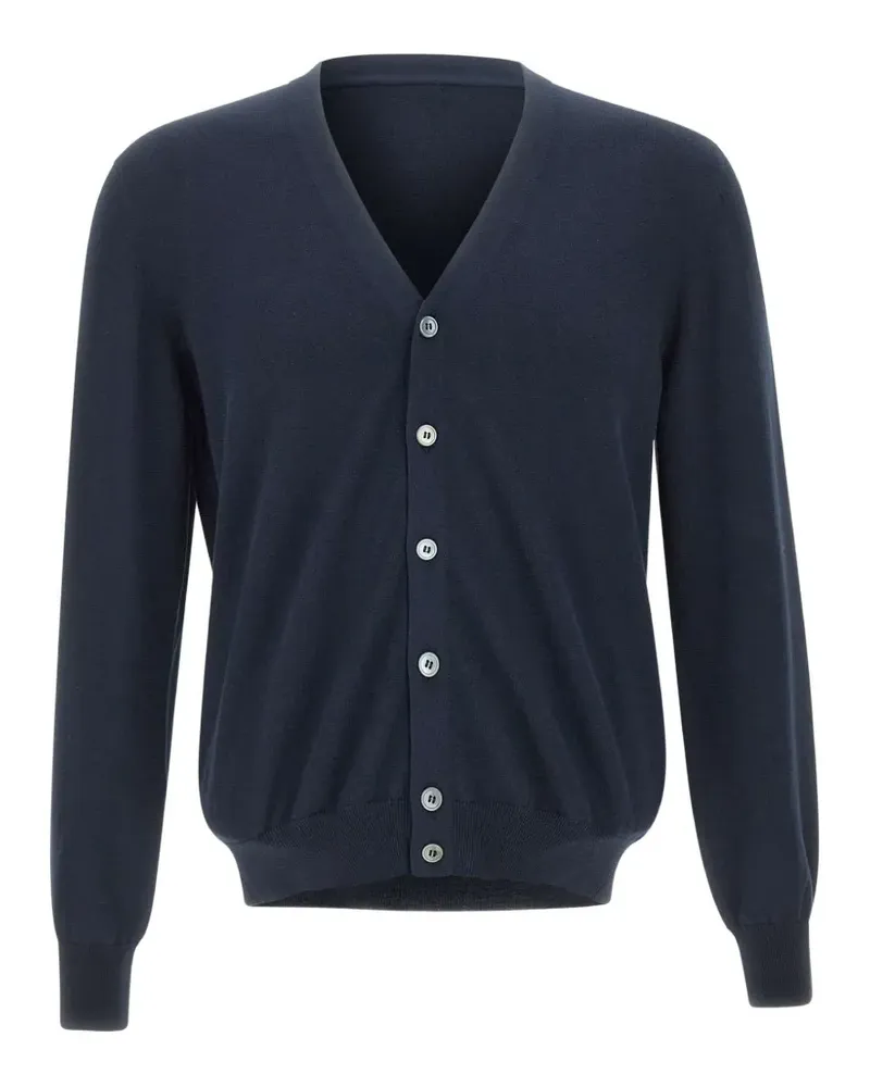 Gran Sasso V-neck button cardigan - Blau Blau