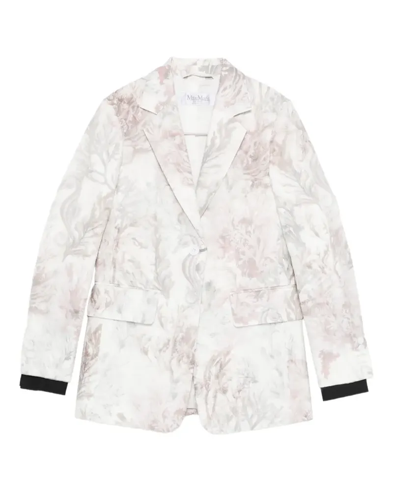 Max Mara floral-print blazer - Weiß Weiß