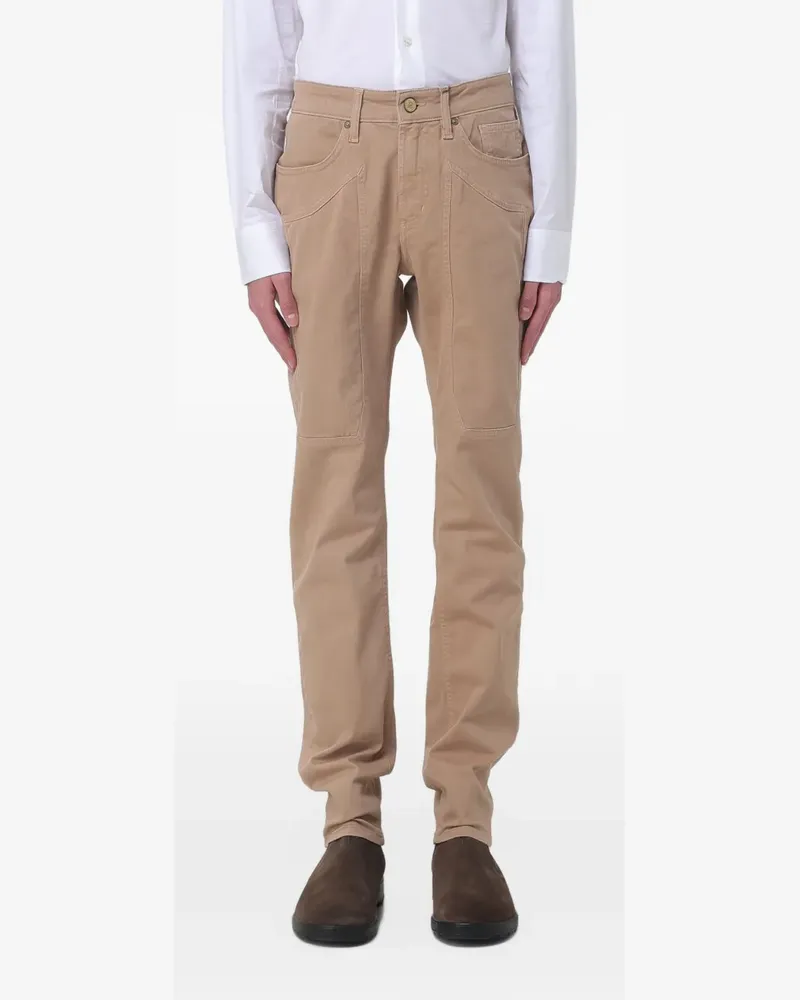 Jeckerson John panelled slim-fit jeans - Nude Nude