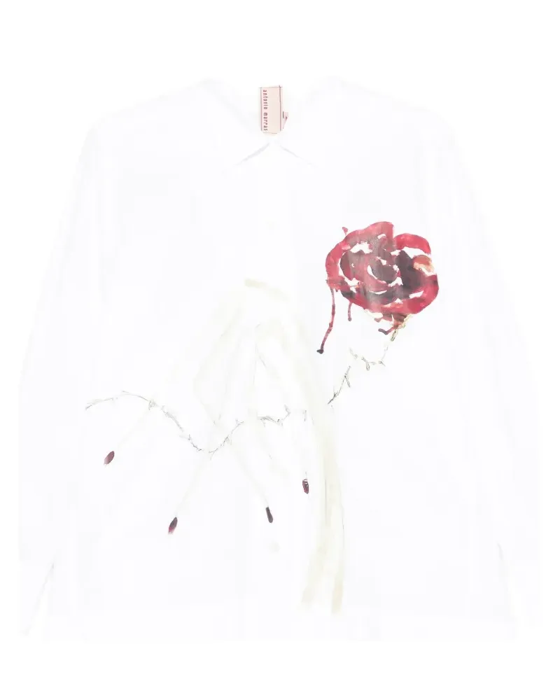 Antonio Marras floral-print blouse - Weiß Weiß