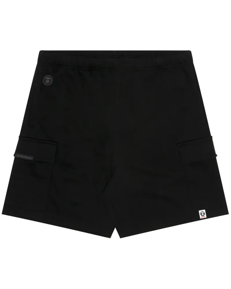 BAPE Joggingshorts mit Logo-Applikation - Schwarz Schwarz