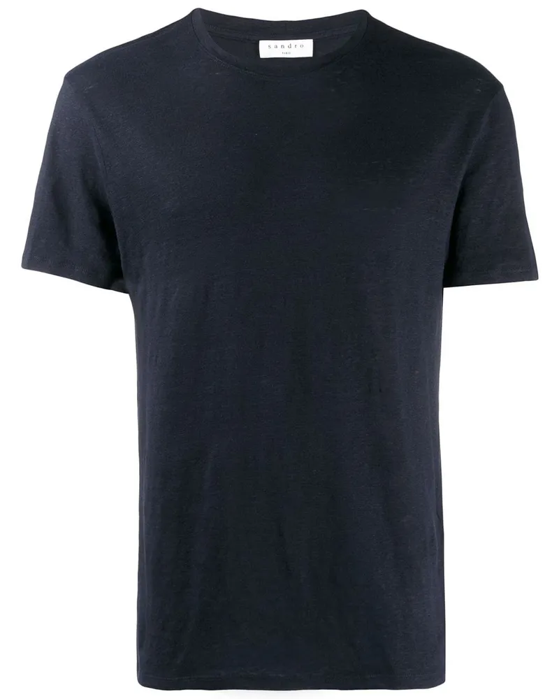 Sandro Klassisches T-Shirt - Blau Blau