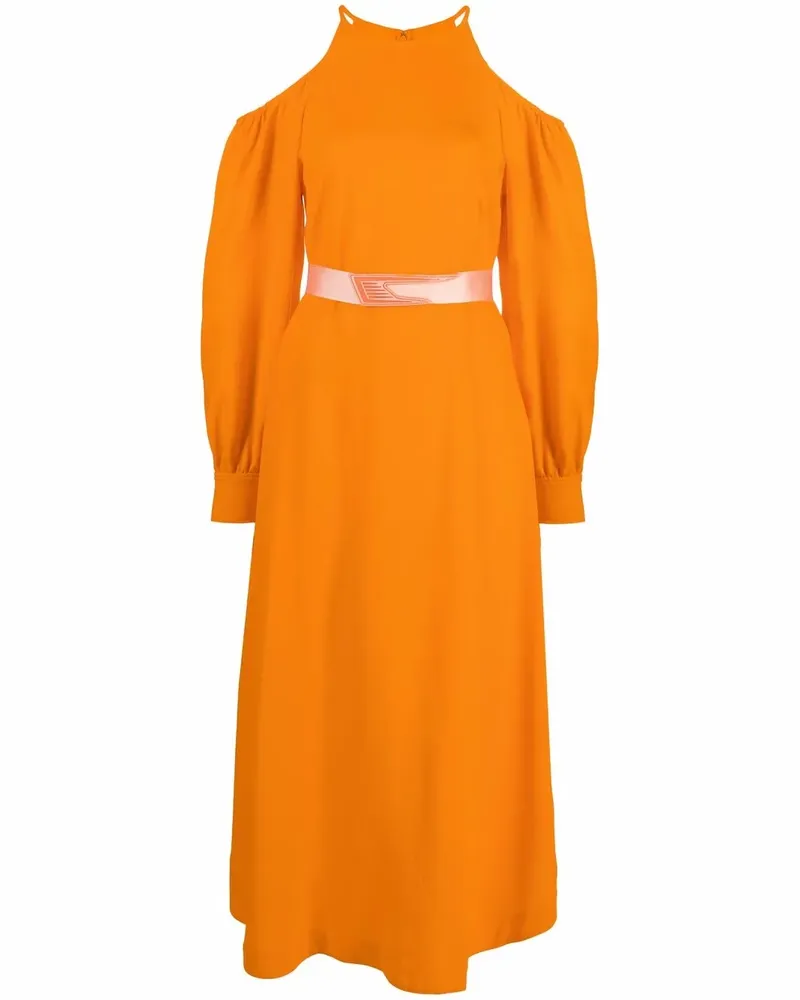 Stella McCartney Kleid mit Cold-Shoulder - Orange Orange