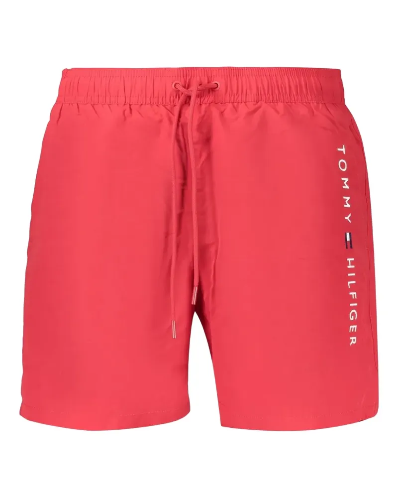 Tommy Hilfiger Badeshorts mit Kordelzug - Rot Rot