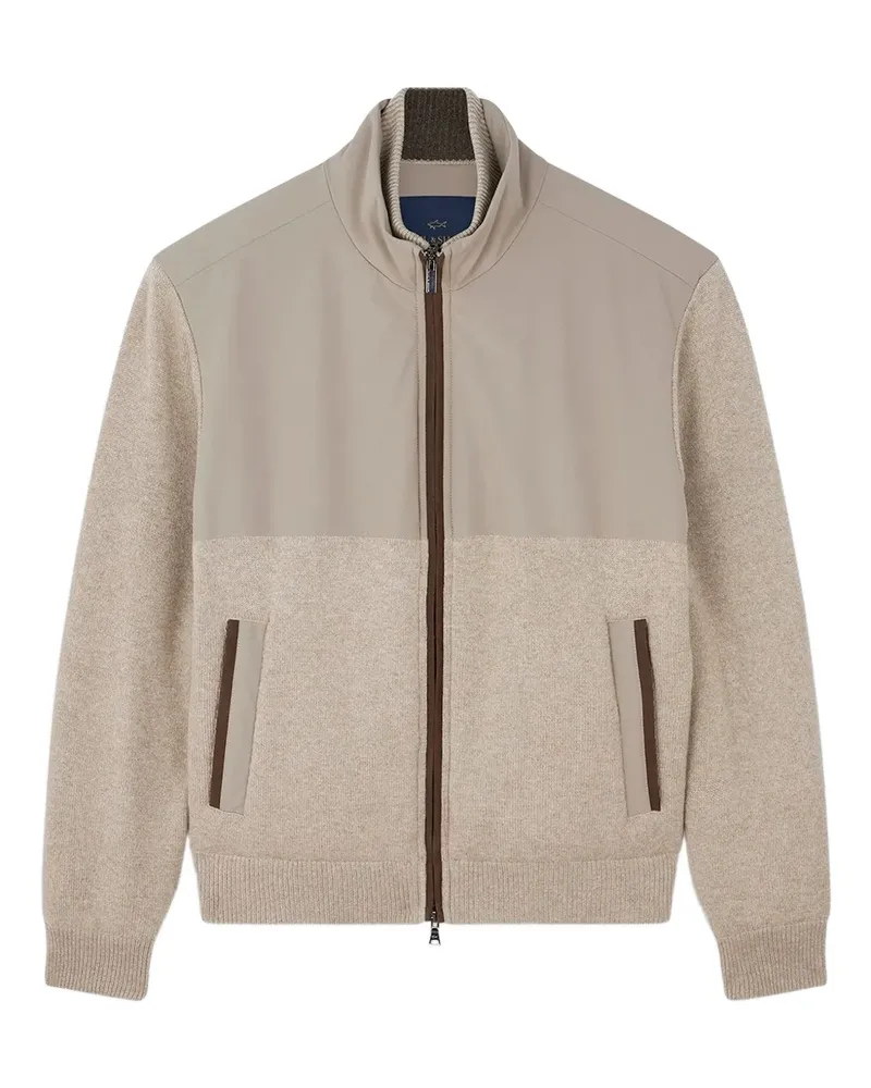 Paul & Shark hybrid zip-up jacket - Nude Nude