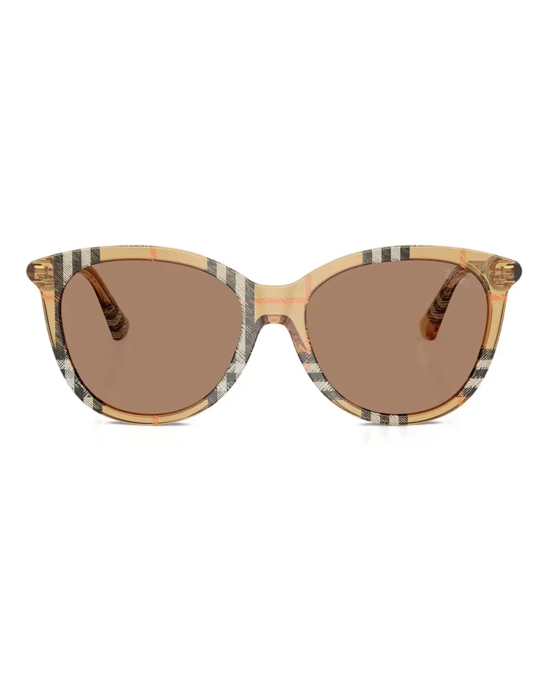 Burberry Karierte Sonnenbrille - Braun Braun