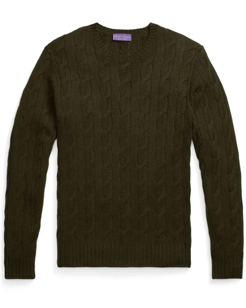 Ralph Lauren Kaschmirpullover mit Zopfmuster - Grün Grün