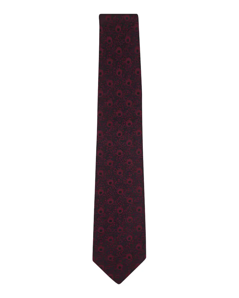 Kiton Krawatte mit Jacquardmuster - Rot Rot