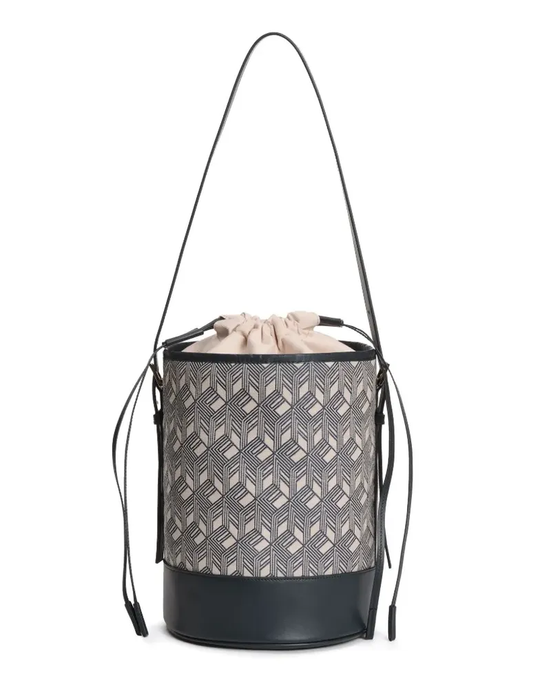 Fabiana Filippi Beuteltasche mit Monogramm - Blau Blau