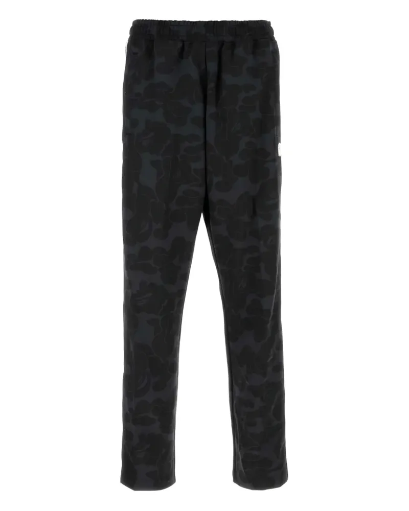 BAPE camouflage-pattern track pants - Schwarz Schwarz