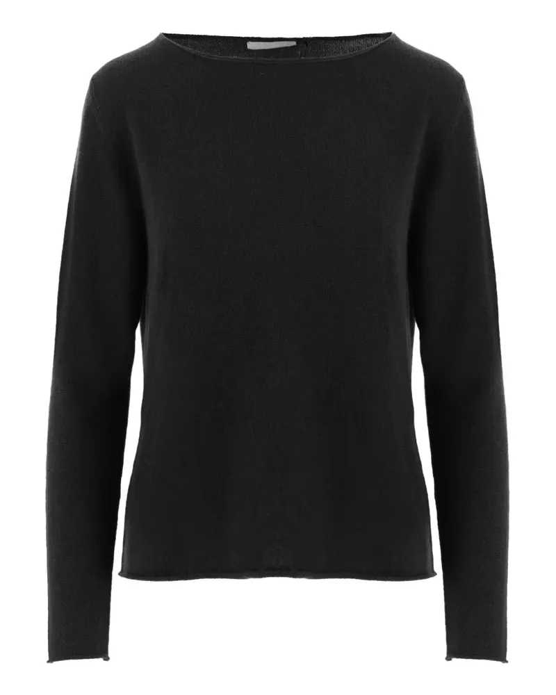 ALLUDE Klassischer Kaschmirpullover - Schwarz Schwarz