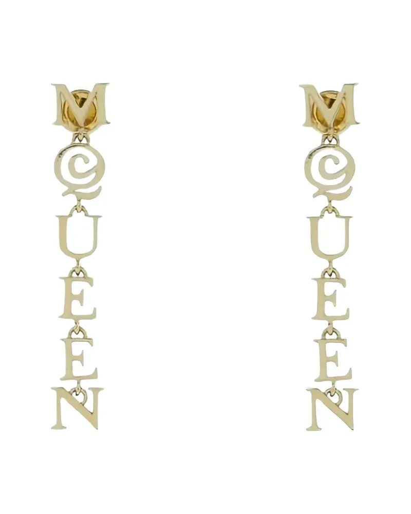 Alexander McQueen Ohrringe mit Queen-Motiv - Gold Gold