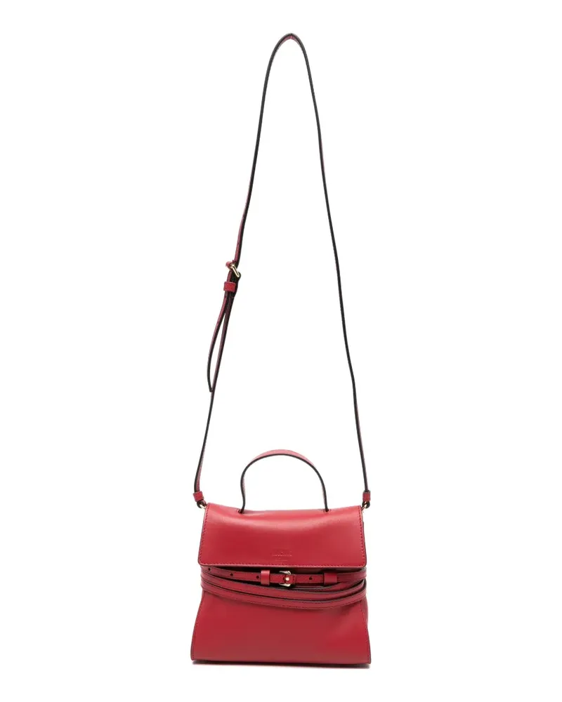 Moschino buckle leather mini bag - Rot Rot
