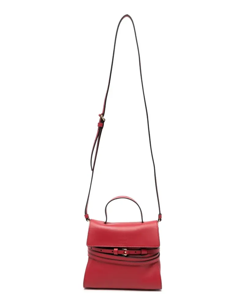 Moschino buckle leather mini bag - Rot Rot
