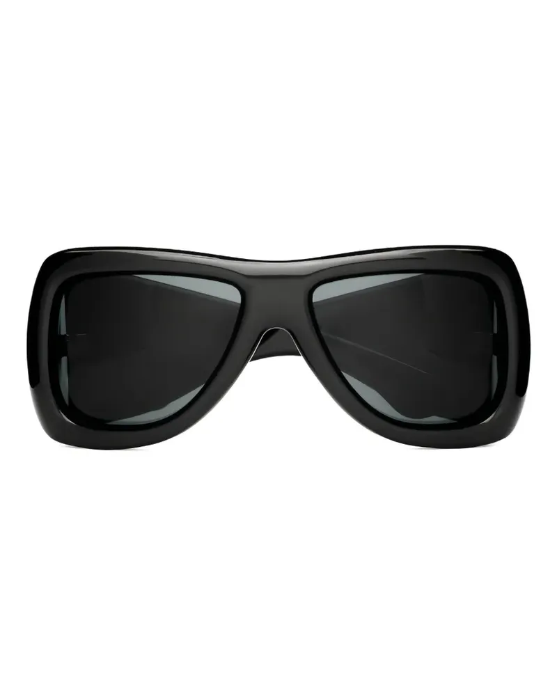 Saint Laurent SL 902 Sonnenbrille mit geometrischem Gestell - Schwarz Schwarz