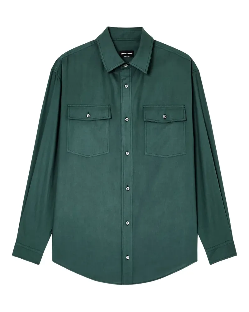 Giorgio Armani long-sleeve shirt - Grün Grün