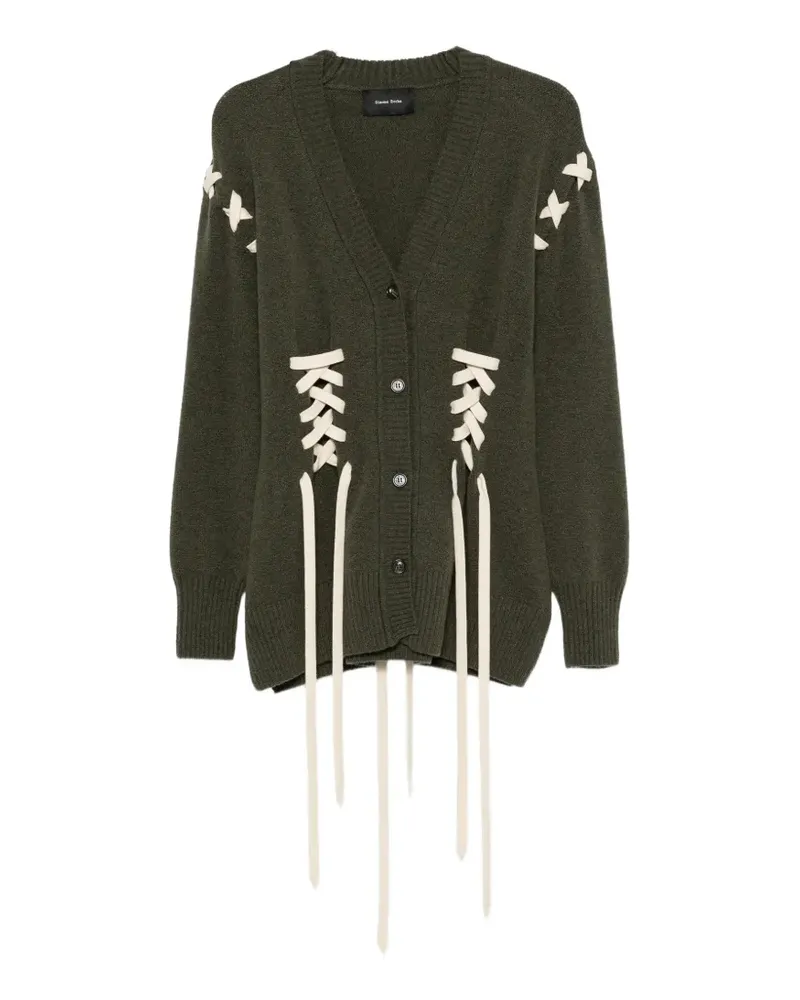 Simone Rocha sculpted corset cardigan - Grün Grün