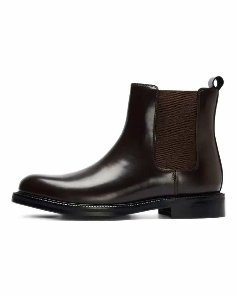 Selected Bobby leather Chelsea boots - Braun Braun