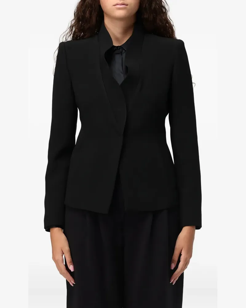 Emporio Armani Einreihiges Sakko - Schwarz Schwarz