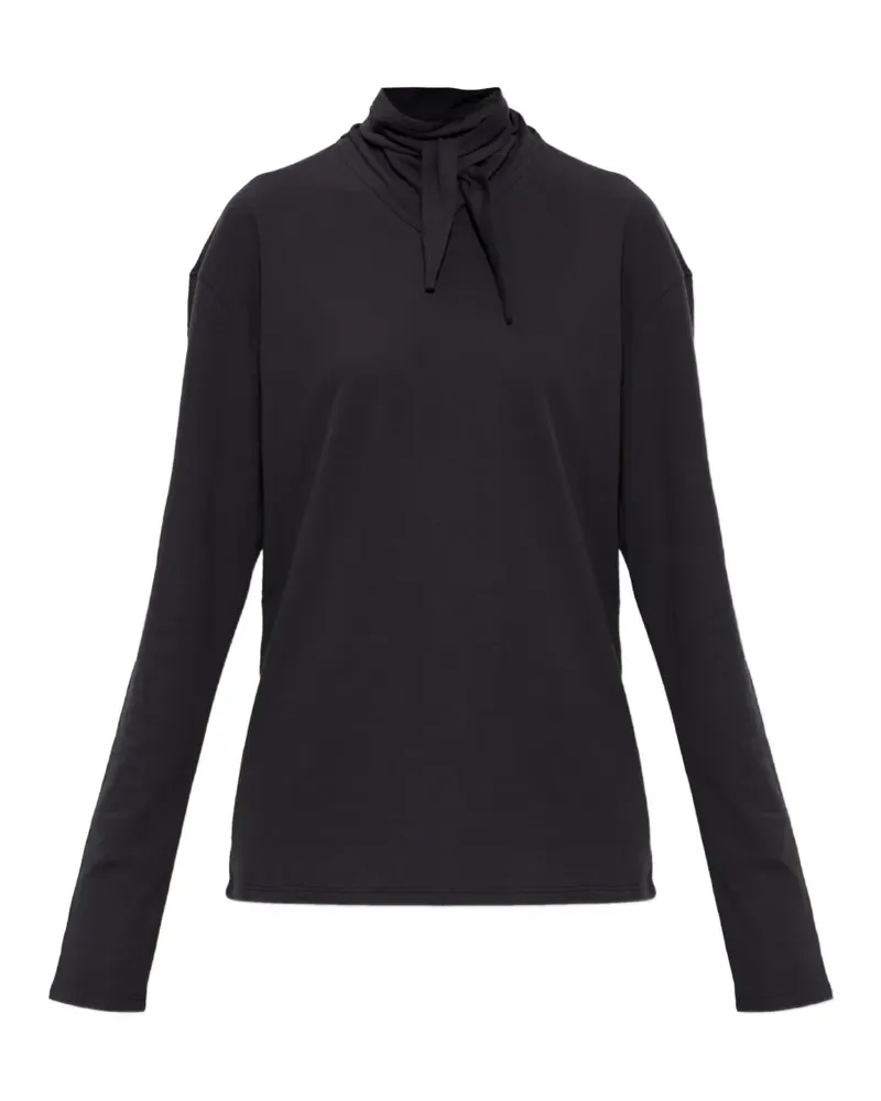 Christophe Lemaire tie-neck long-sleeve top - Grau Grau