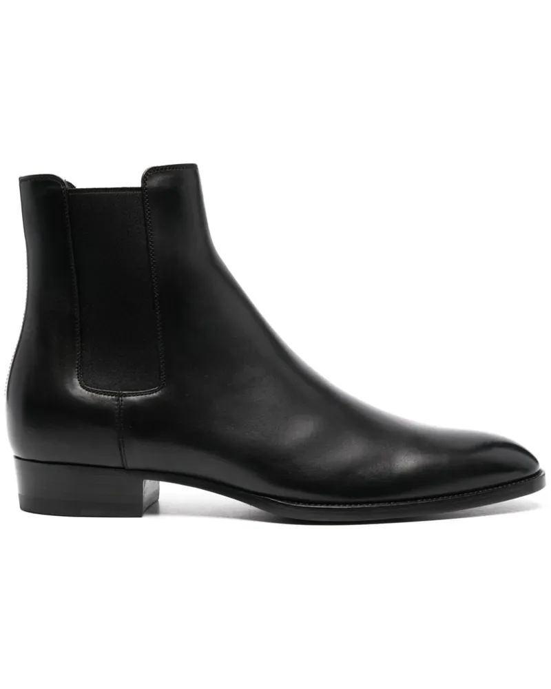 Saint Laurent Chelsea-Boots Schwarz