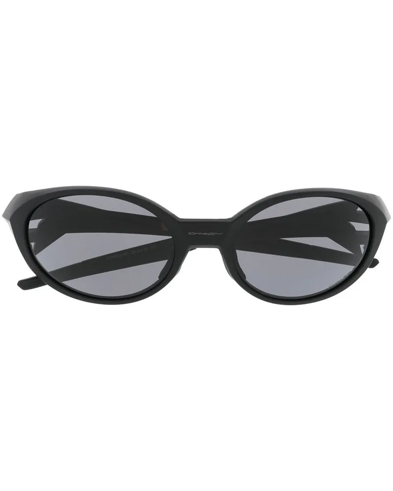 Oakley Sonnenbrille mit ovalem Gestell - Schwarz Schwarz